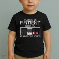 Cute Old Gamer Please Be Patient With Me Im From The 1900s Gift Toddler T-Shirt thumb 2