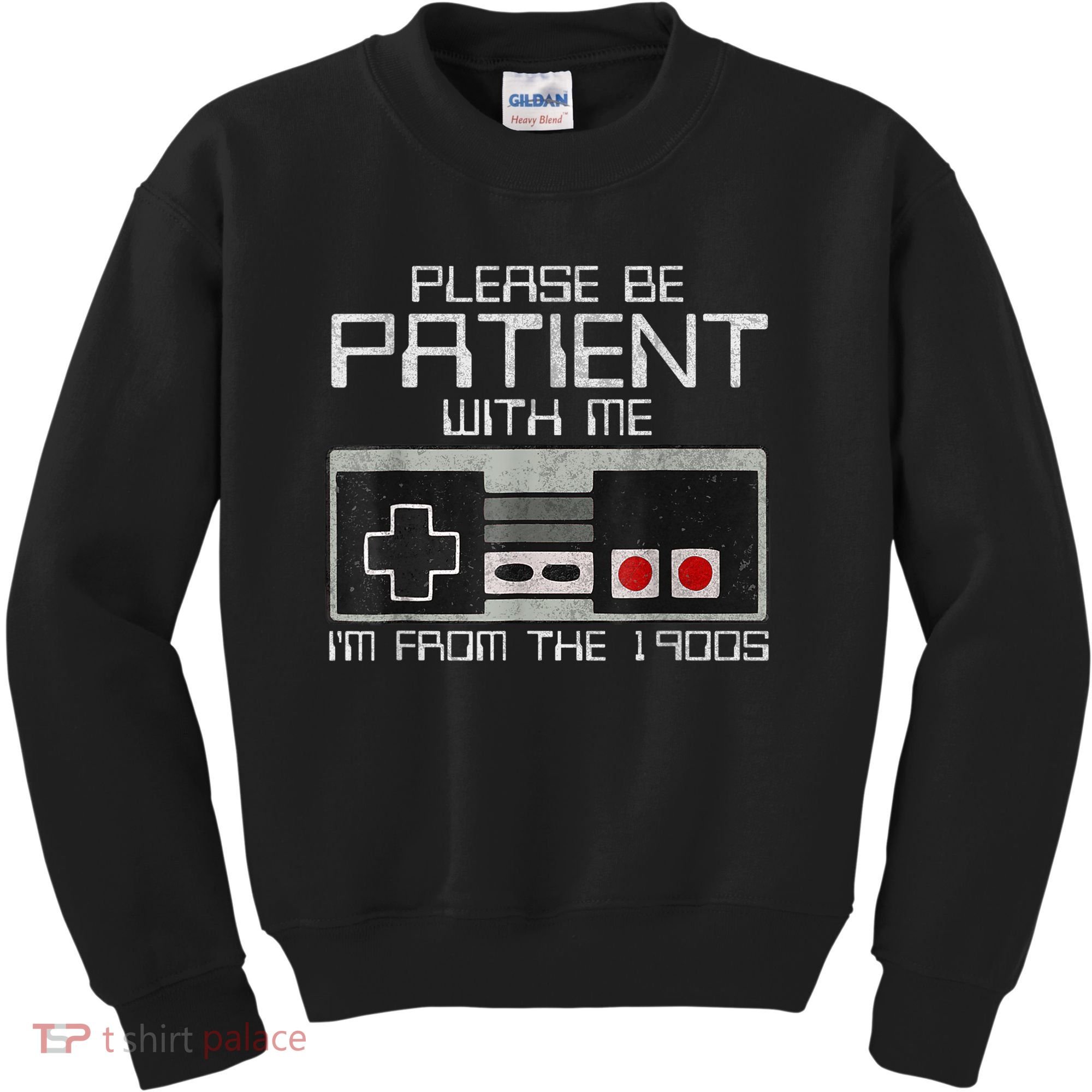 Cute Old Gamer Please Be Patient With Me Im From The 1900s Gift Kids Sweatshirt