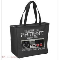 Cute Old Gamer Please Be Patient With Me Im From The 1900s Gift Tote Bag thumb 2