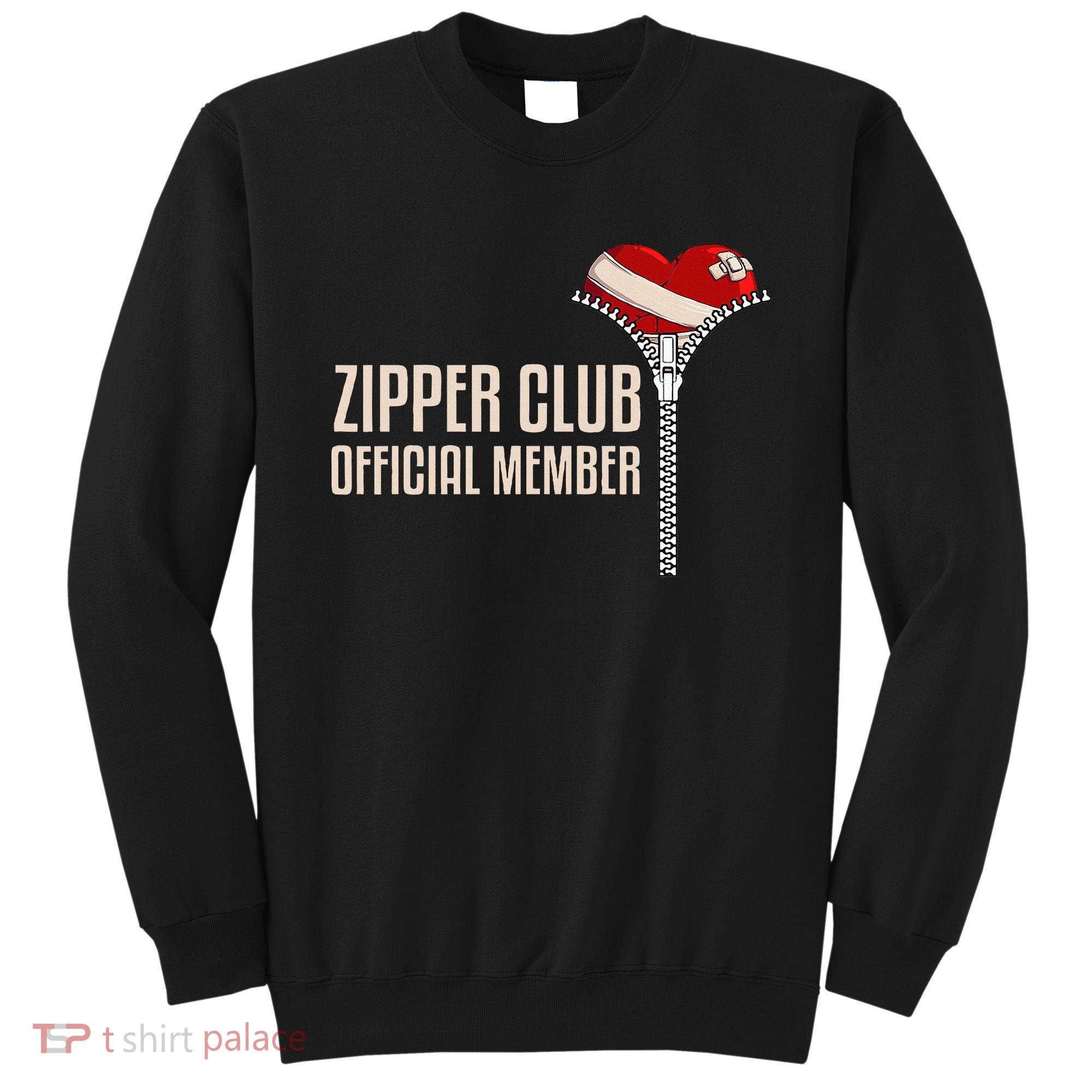 Cool Open Heart Surgery Art Zipper Club Recovery Sweatshirt