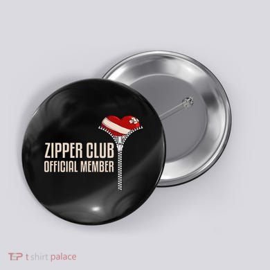 Cool Open Heart Surgery Art Zipper Club Recovery Button