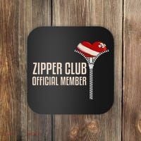 Cool Open Heart Surgery Art Zipper Club Recovery Coaster thumb 0