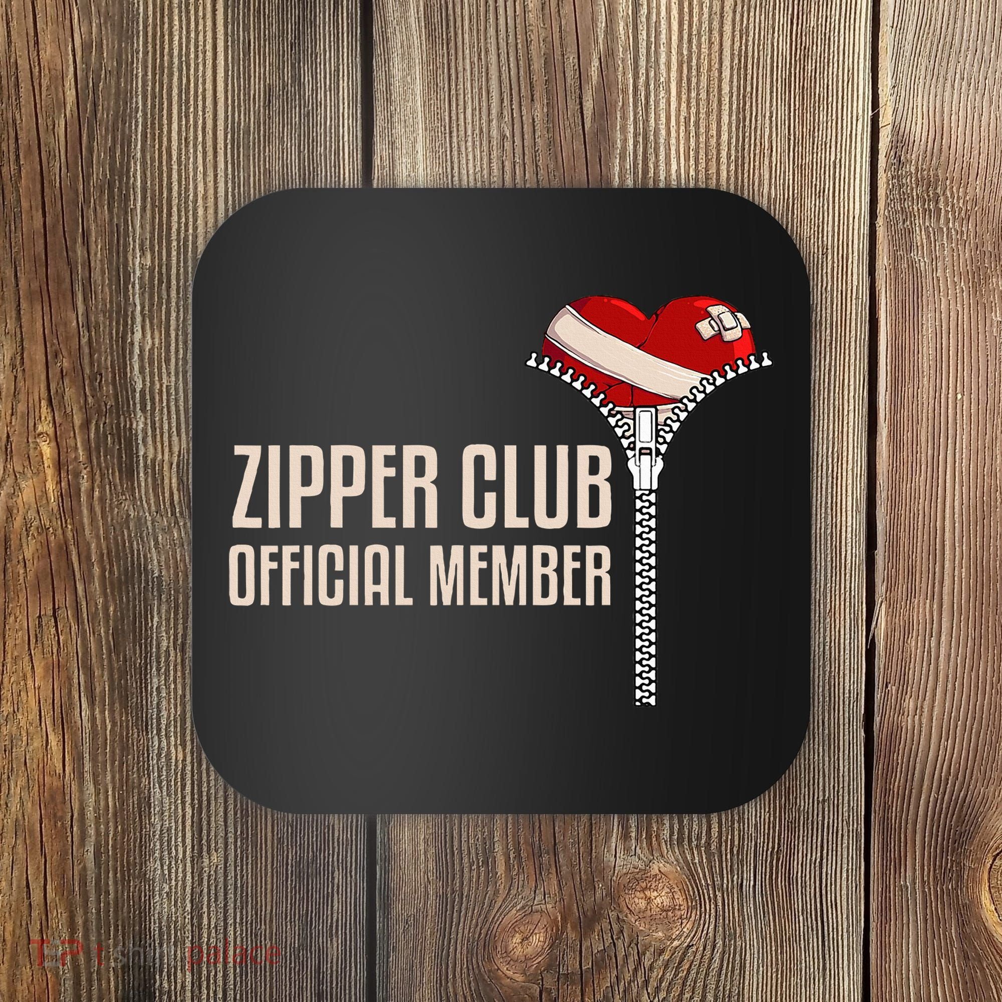 Cool Open Heart Surgery Art Zipper Club Recovery Coaster