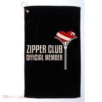 Cool Open Heart Surgery Art Zipper Club Recovery Golf Towel thumb 0