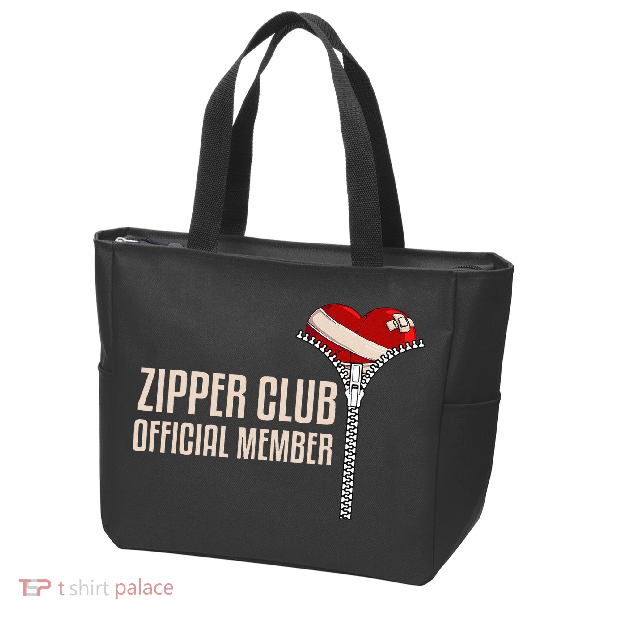 Cool Open Heart Surgery Art Zipper Club Recovery Tote Bag