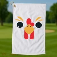 Chicken Outfit House Chicken Costume Chicken Halloween Golf Towel thumb 1