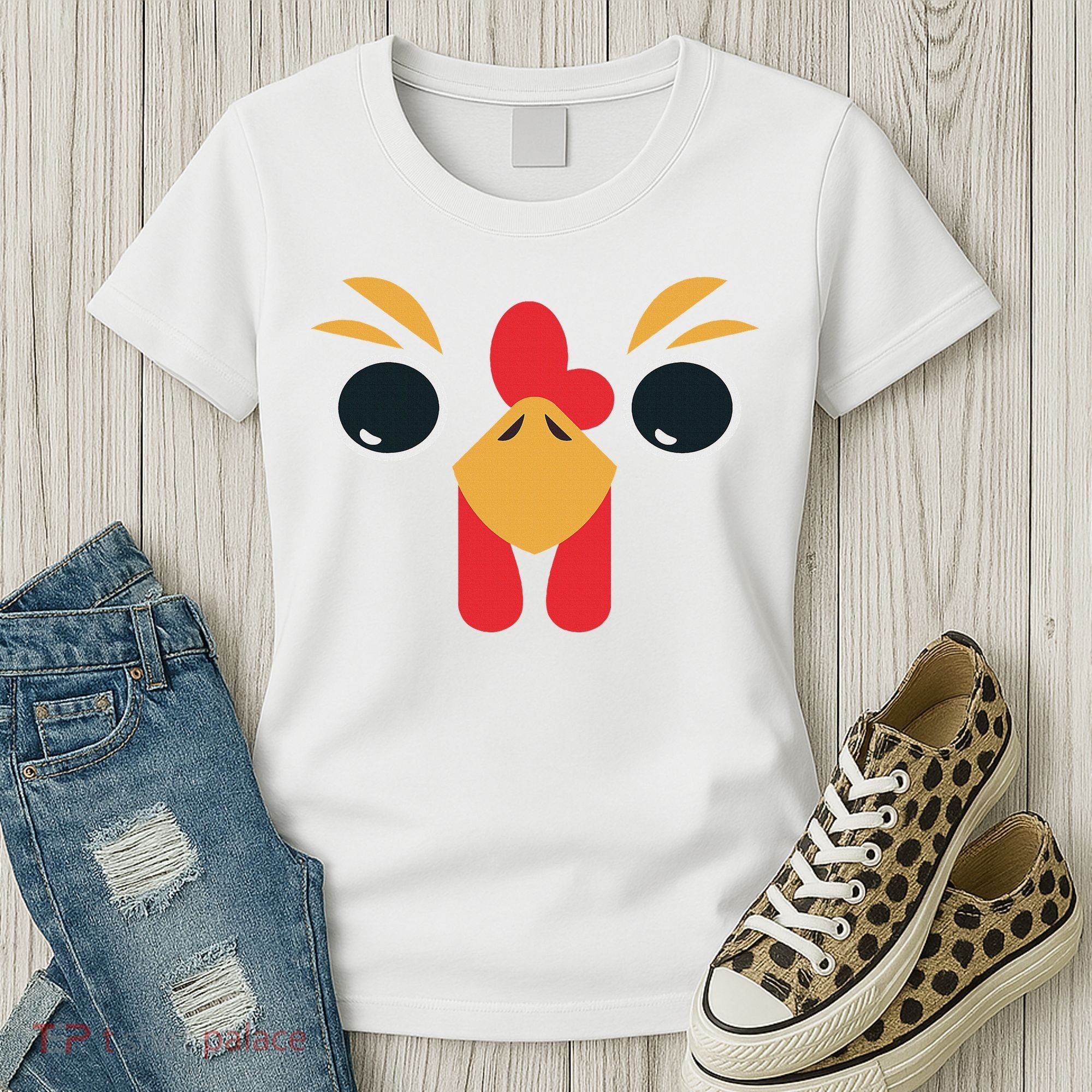 Chicken Outfit House Chicken Costume Chicken Halloween Women's T-Shirt