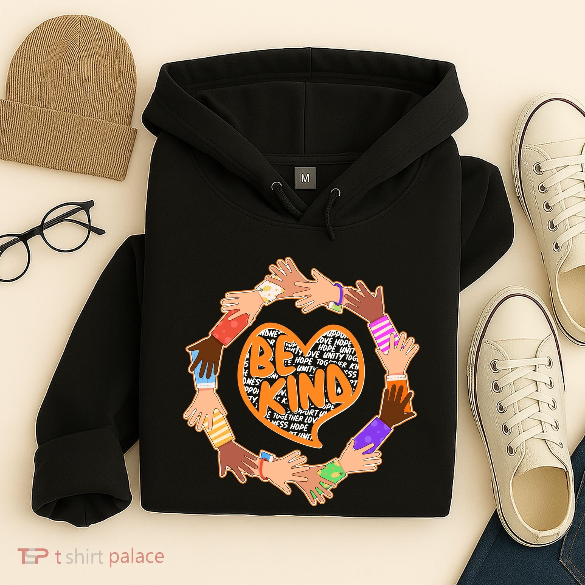 Circle Of Hands Be Kind Hoodie