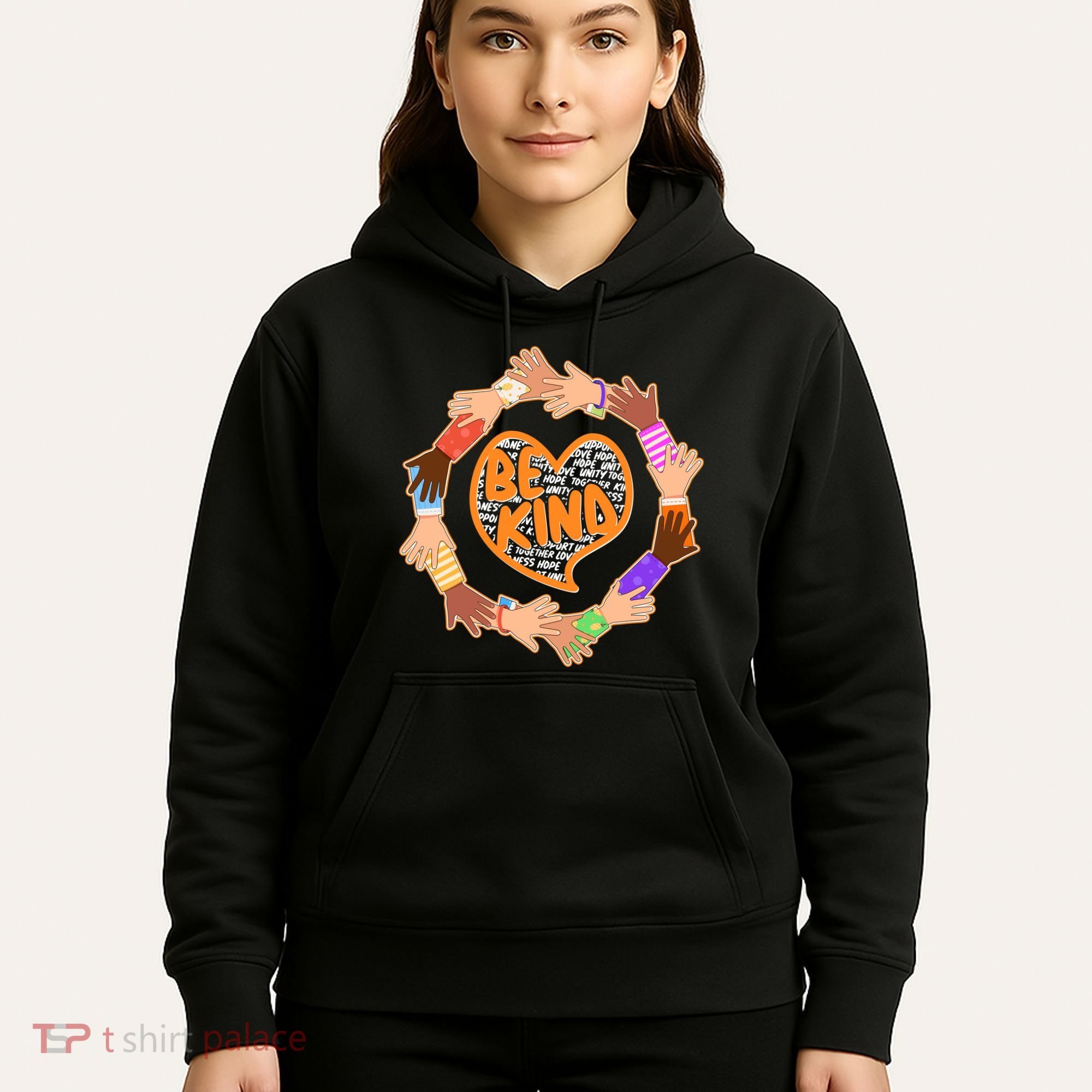 Circle Of Hands Be Kind Hoodie