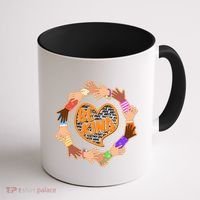 Circle Of Hands Be Kind Coffee Mug thumb 1
