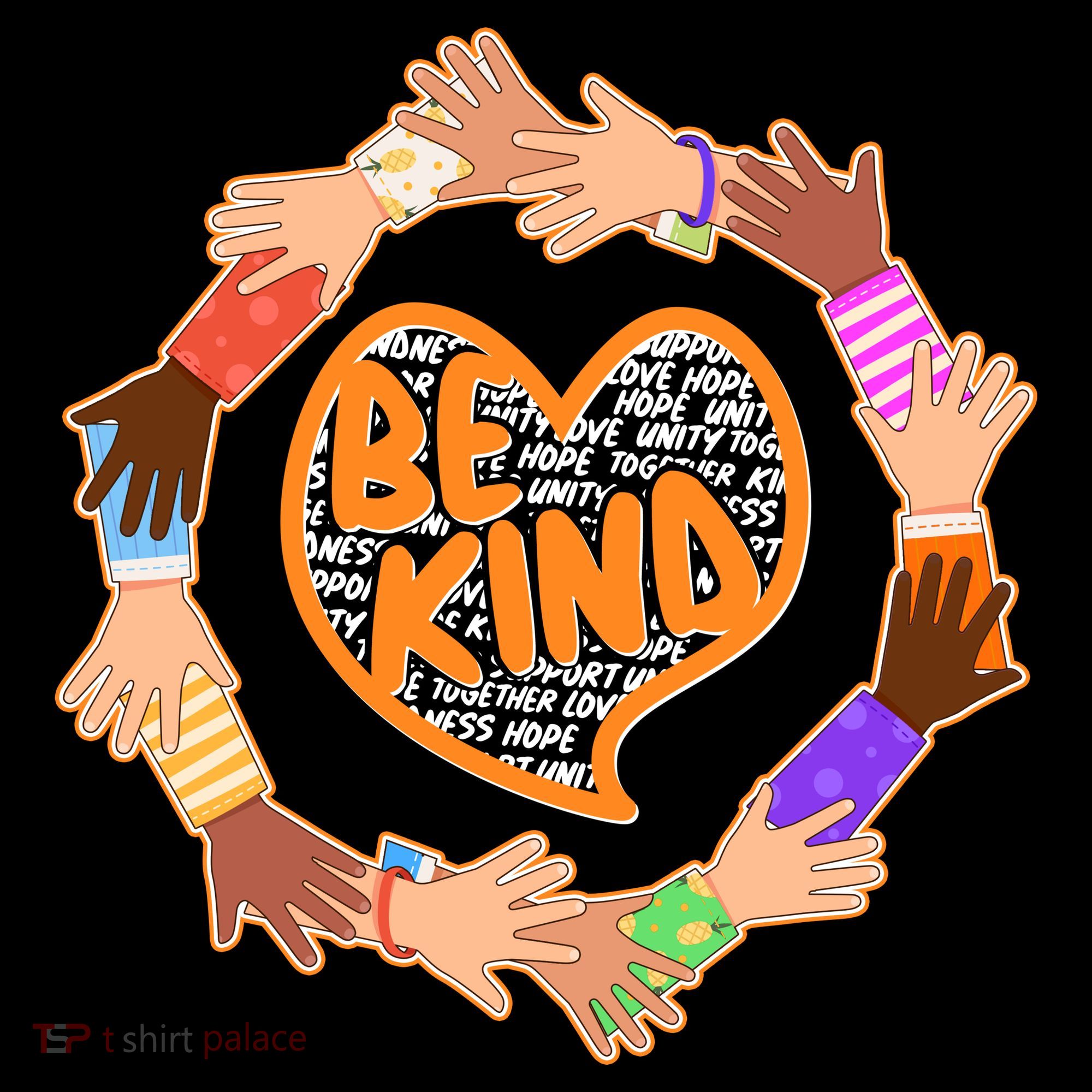 Circle Of Hands Be Kind Toddler T-Shirt