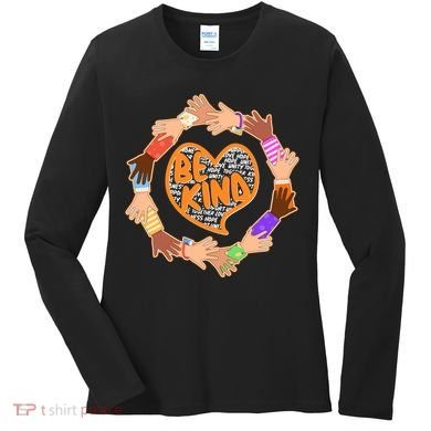 Circle Of Hands Be Kind Women's Long Sleeve Shirt
