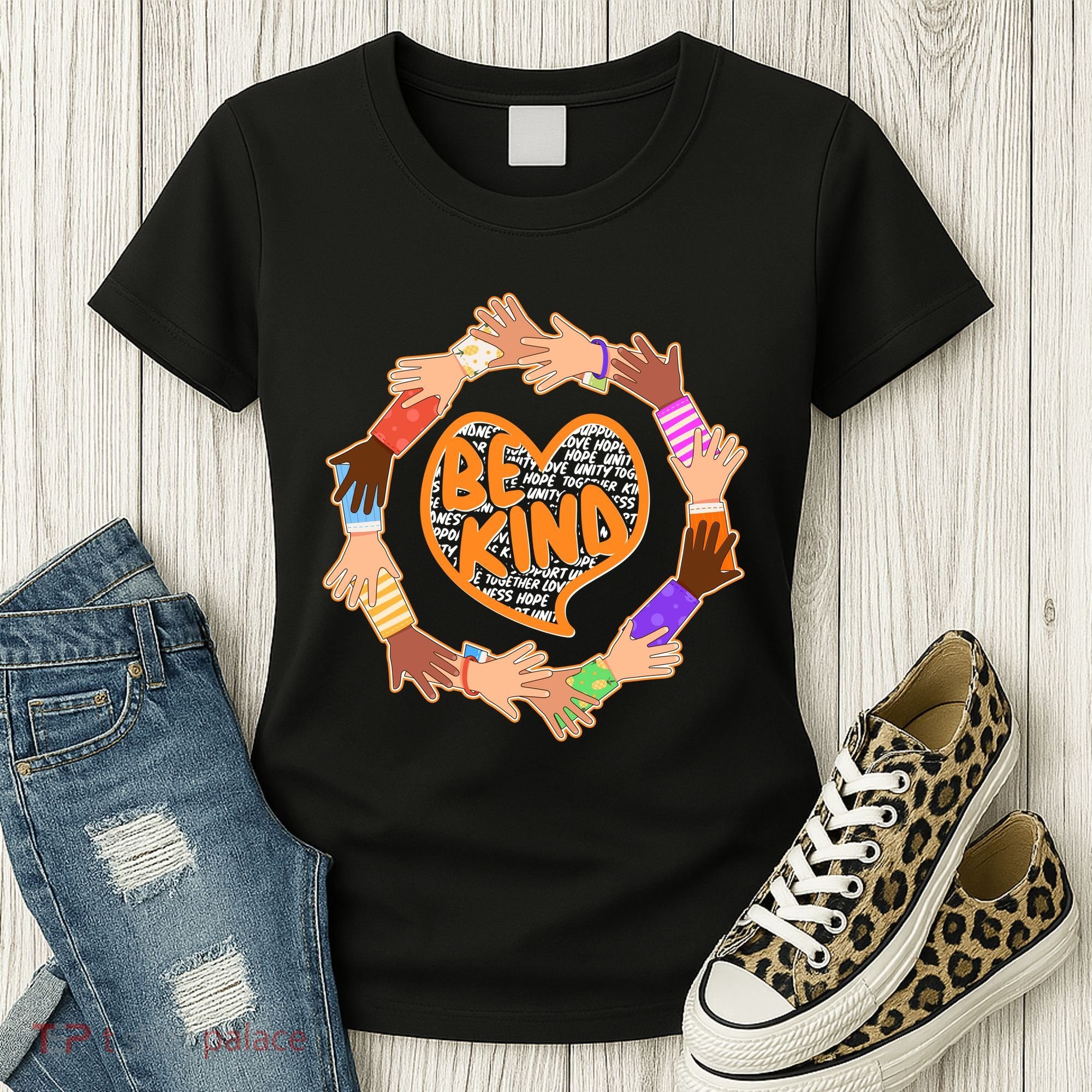 Circle Of Hands Be Kind Women's T-Shirt