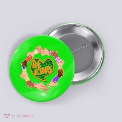 Circle Of Hands Be Kind Button
