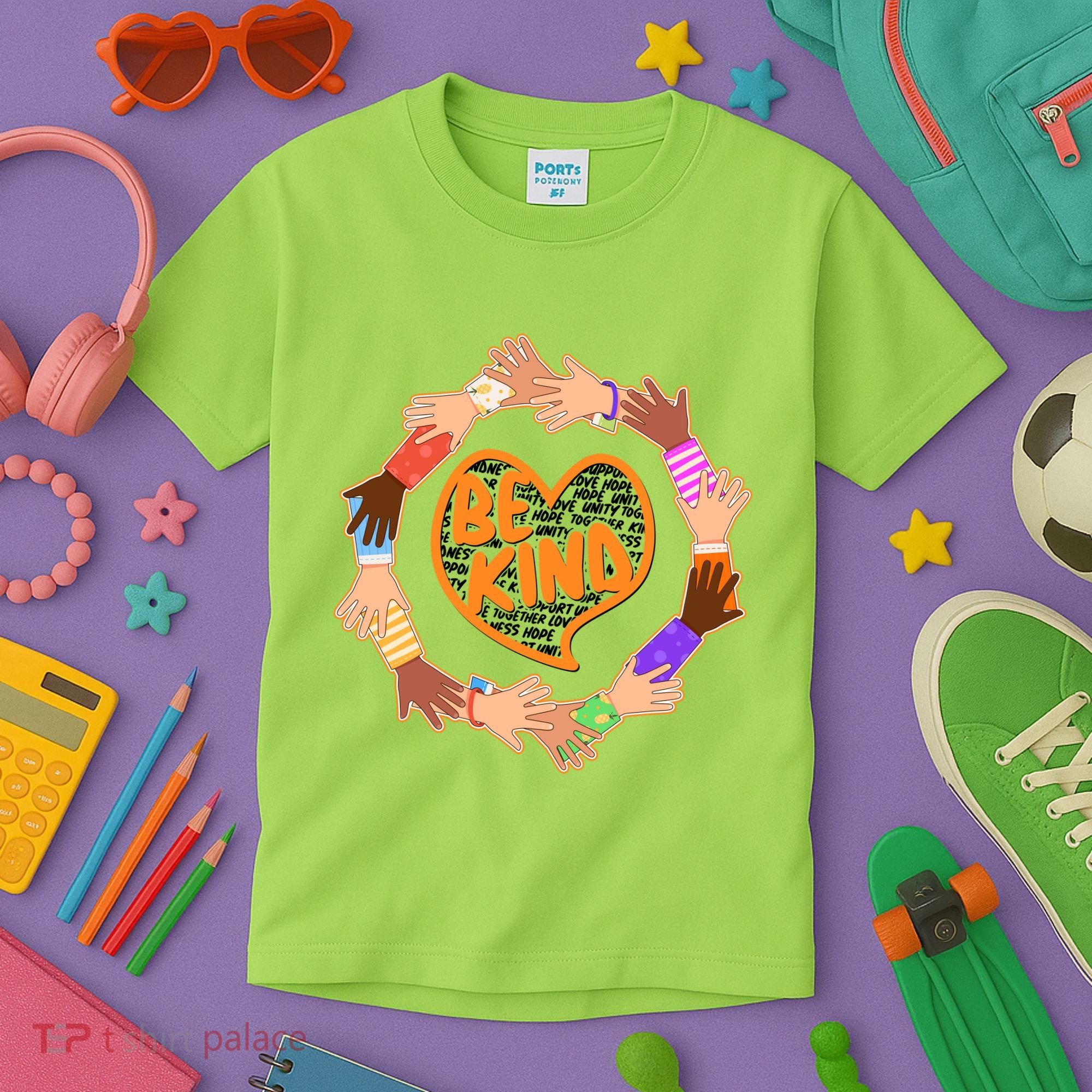 Circle Of Hands Be Kind Kids T-Shirt