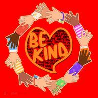 Circle Of Hands Be Kind Santa Hat thumb 1