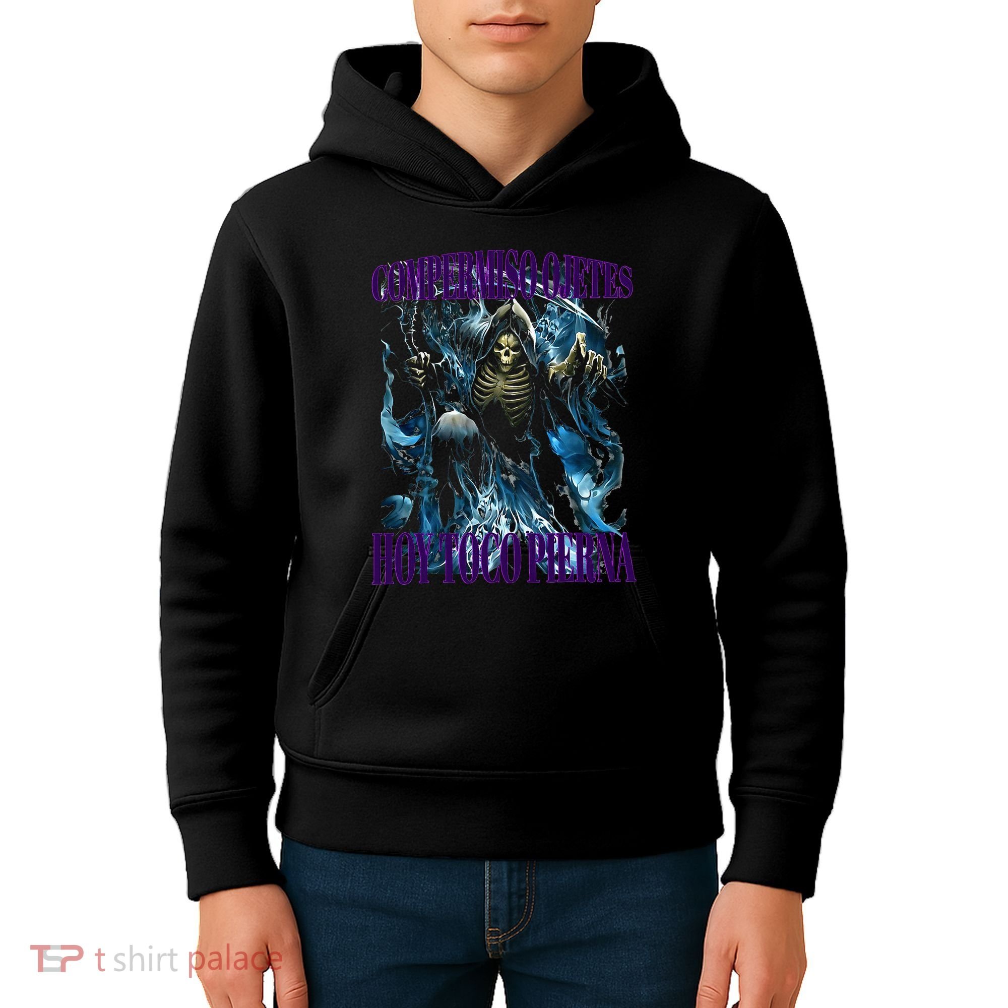 Compermiso Ojetes Hoy Toco Pierna Calacas Chidas Gym Kids Hoodie