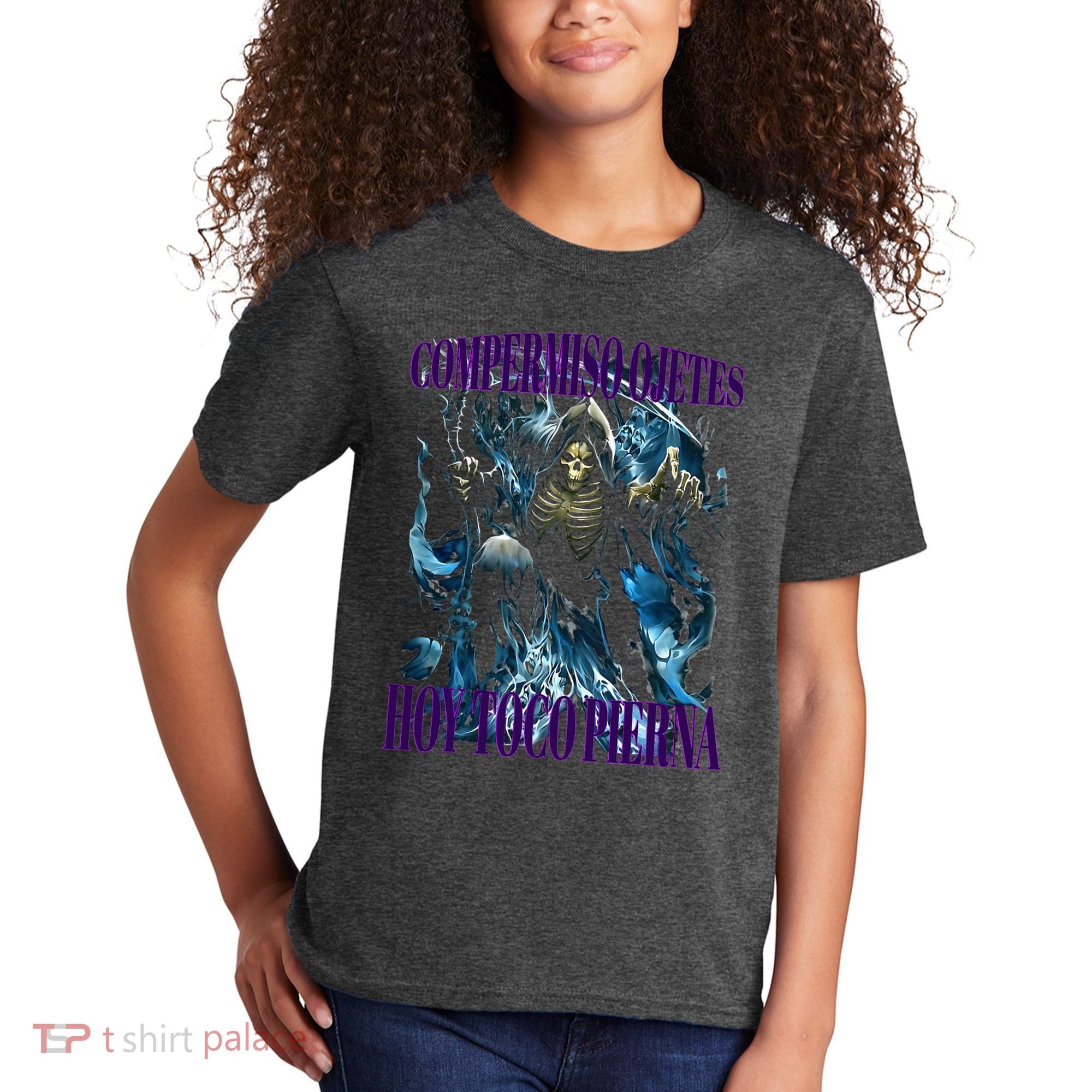 Compermiso Ojetes Hoy Toco Pierna Calacas Chidas Gym Kids T-Shirt