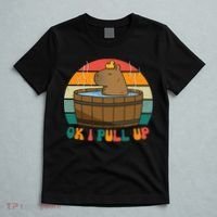 Capybara Ok I Pull Up Vintage Cute Funny Retro Rodent T-Shirt thumb 5