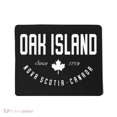 Ca Oak Island N.O.V.A Scotia Canadian Maple Leaf Mousepad