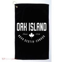Ca Oak Island N.O.V.A Scotia Canadian Maple Leaf Golf Towel thumb 0