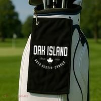 Ca Oak Island N.O.V.A Scotia Canadian Maple Leaf Golf Towel thumb 2