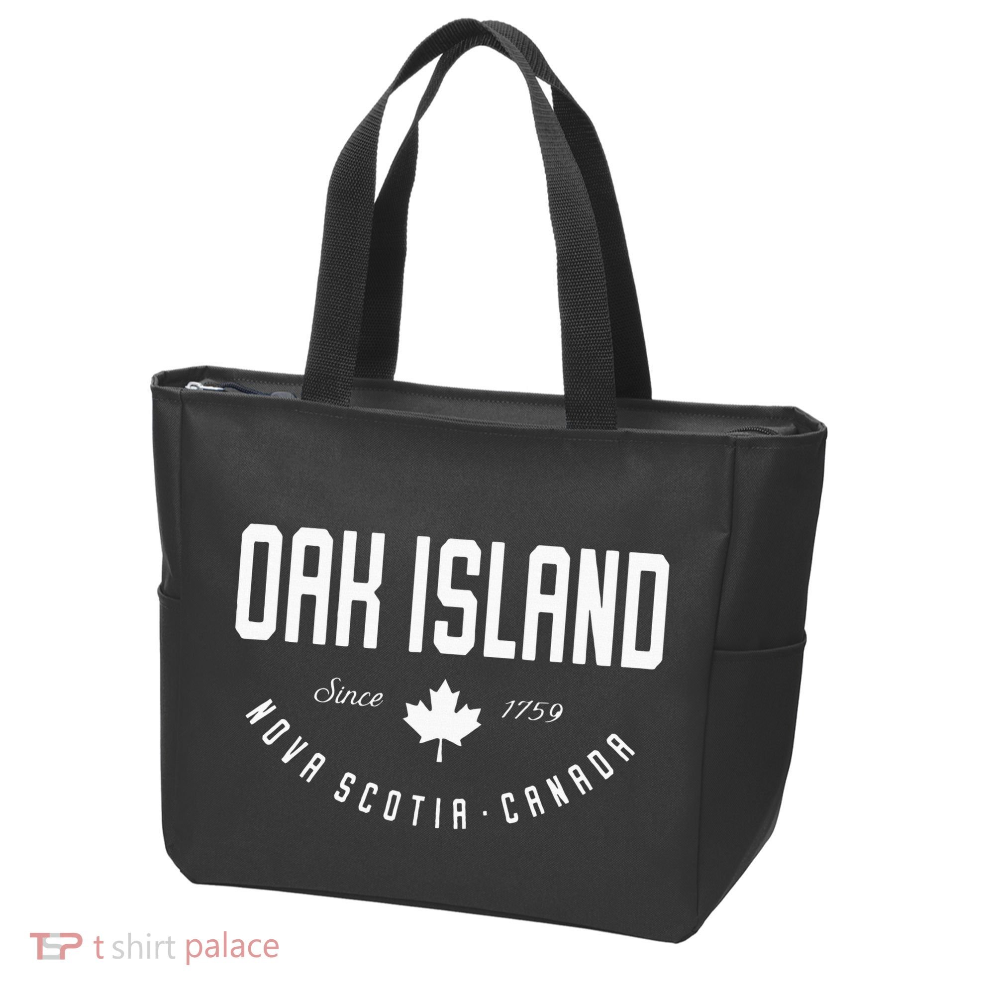 Ca Oak Island N.O.V.A Scotia Canadian Maple Leaf Tote Bag