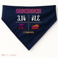 Coincidence I Think Not Pi Day Funny Pie Style  USA-Made Doggie Bandana thumb 0