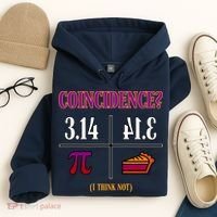 Coincidence I Think Not Pi Day Funny Pie Style  Hoodie thumb 4