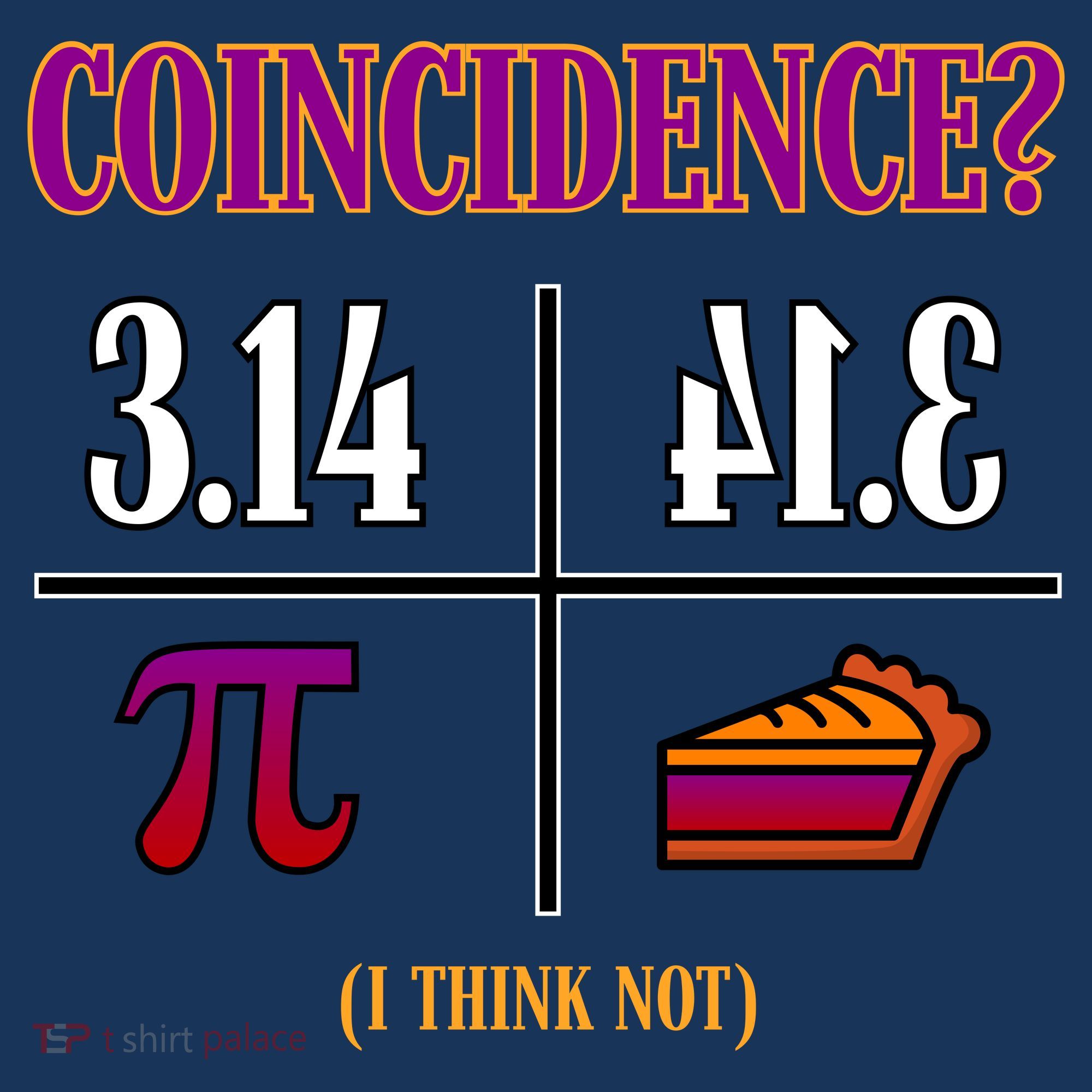 Coincidence I Think Not Pi Day Funny Pie Style  Apron