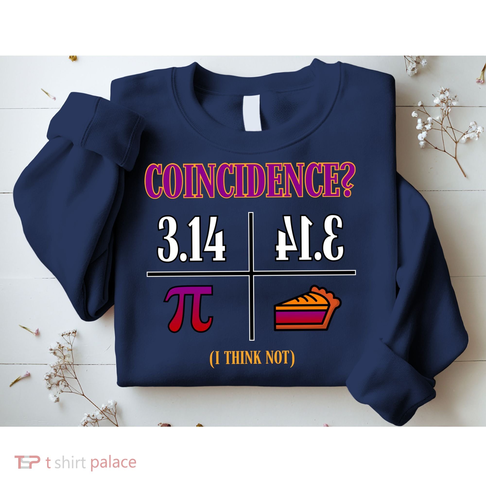 Coincidence I Think Not Pi Day Funny Pie Style  Sweatshirt