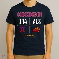 Coincidence I Think Not Pi Day Funny Pie Style  T-Shirt thumb 3
