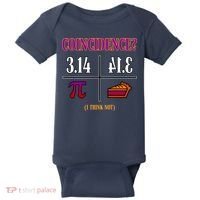 Coincidence I Think Not Pi Day Funny Pie Style  Baby Bodysuit thumb 0