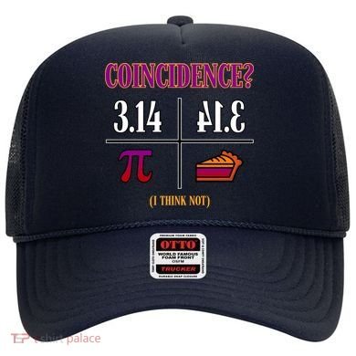 Coincidence I Think Not Pi Day Funny Pie Style  Hat