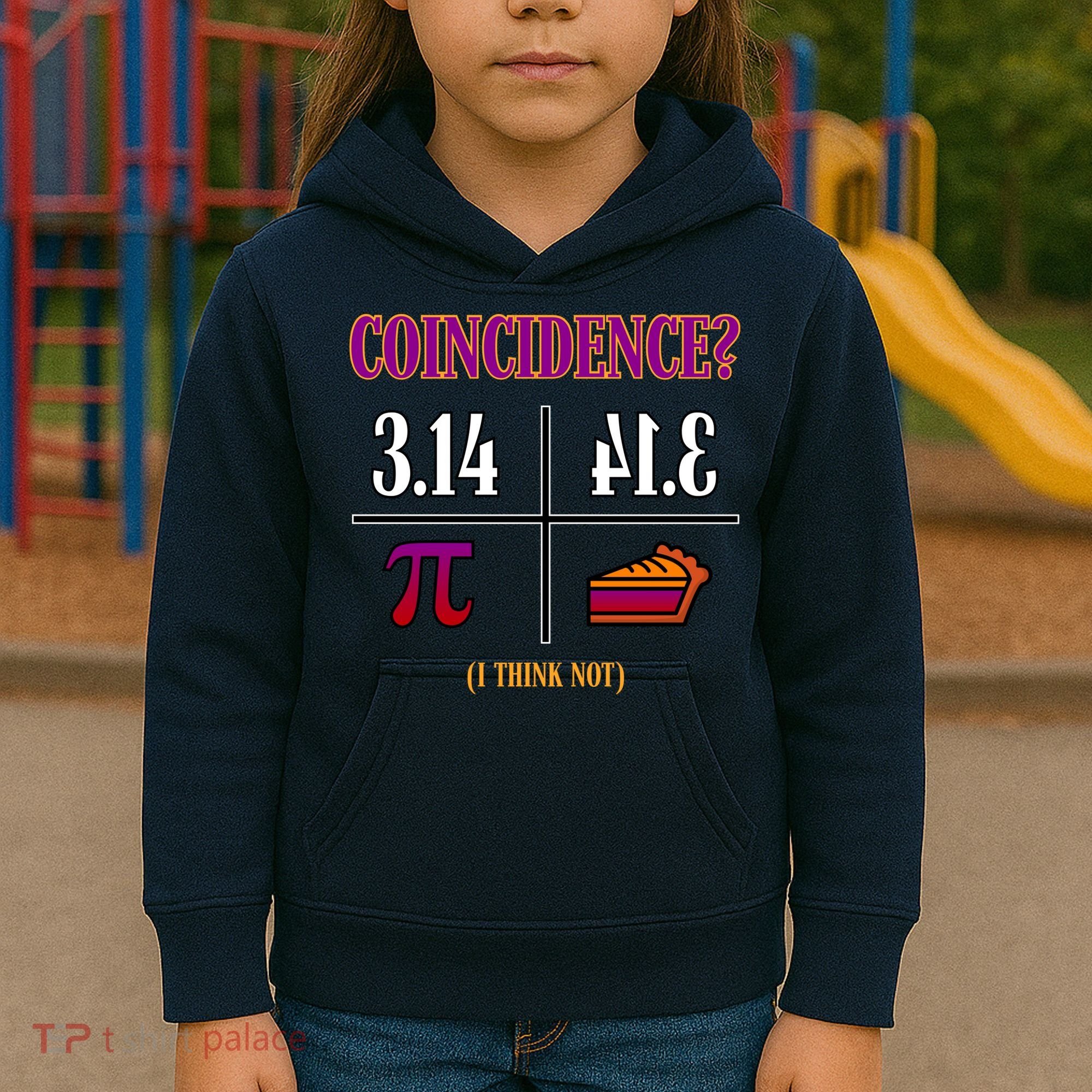 Coincidence I Think Not Pi Day Funny Pie Style  Kids Hoodie
