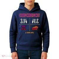 Coincidence I Think Not Pi Day Funny Pie Style  Kids Hoodie thumb 4
