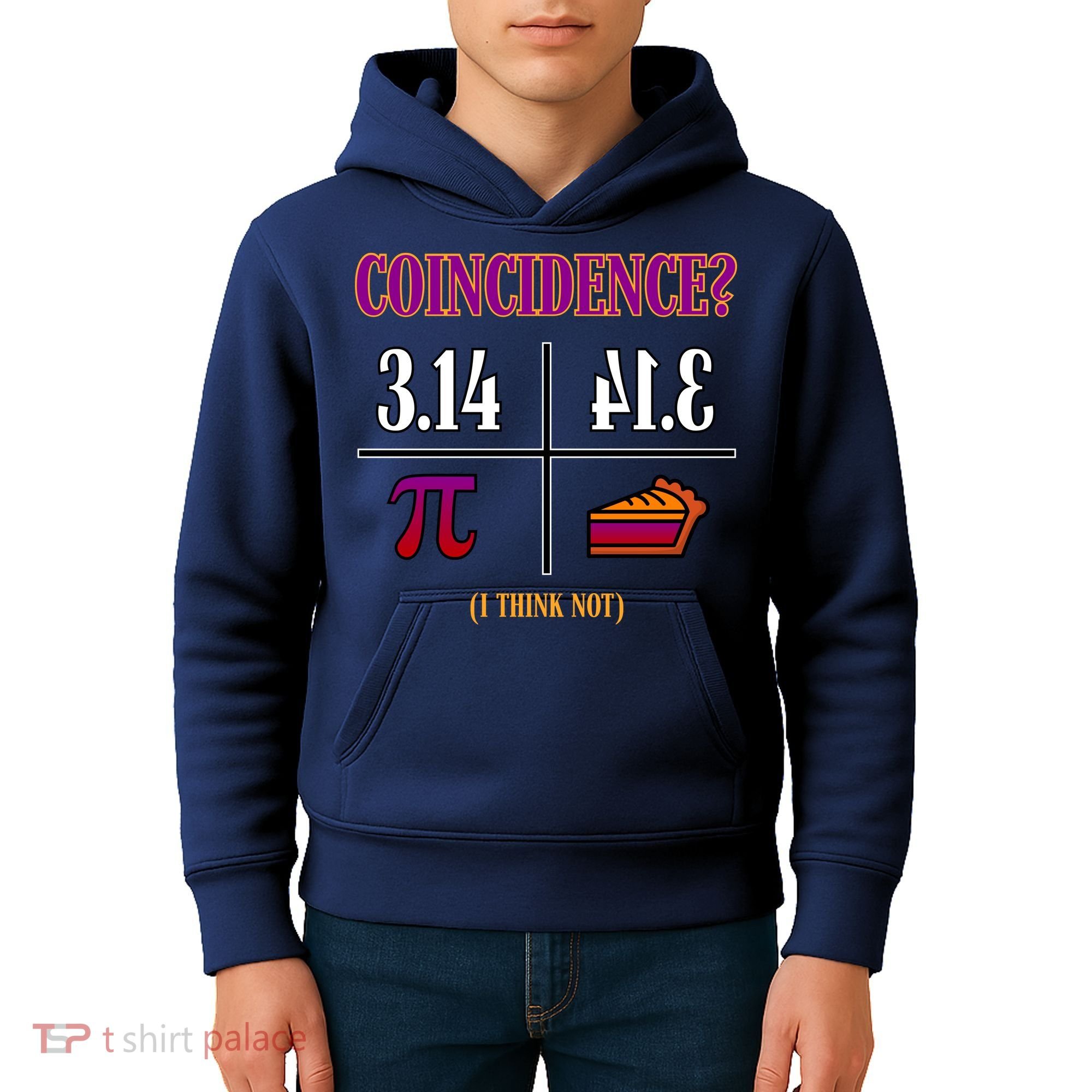 Coincidence I Think Not Pi Day Funny Pie Style  Kids Hoodie
