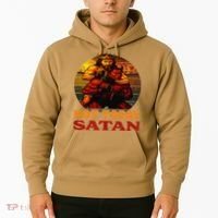 Christian Outfit Jesus Devil Comic Graphic Not Today Satan Hoodie thumb 2