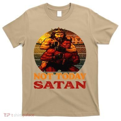 Christian Outfit Jesus Devil Comic Graphic Not Today Satan T-Shirt