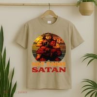 Christian Outfit Jesus Devil Comic Graphic Not Today Satan T-Shirt thumb 2