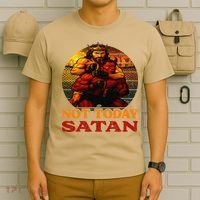 Christian Outfit Jesus Devil Comic Graphic Not Today Satan T-Shirt thumb 6