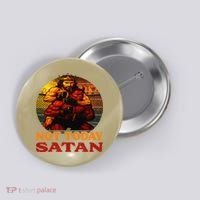 Christian Outfit Jesus Devil Comic Graphic Not Today Satan Button thumb 0