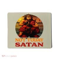 Christian Outfit Jesus Devil Comic Graphic Not Today Satan Mousepad thumb 0