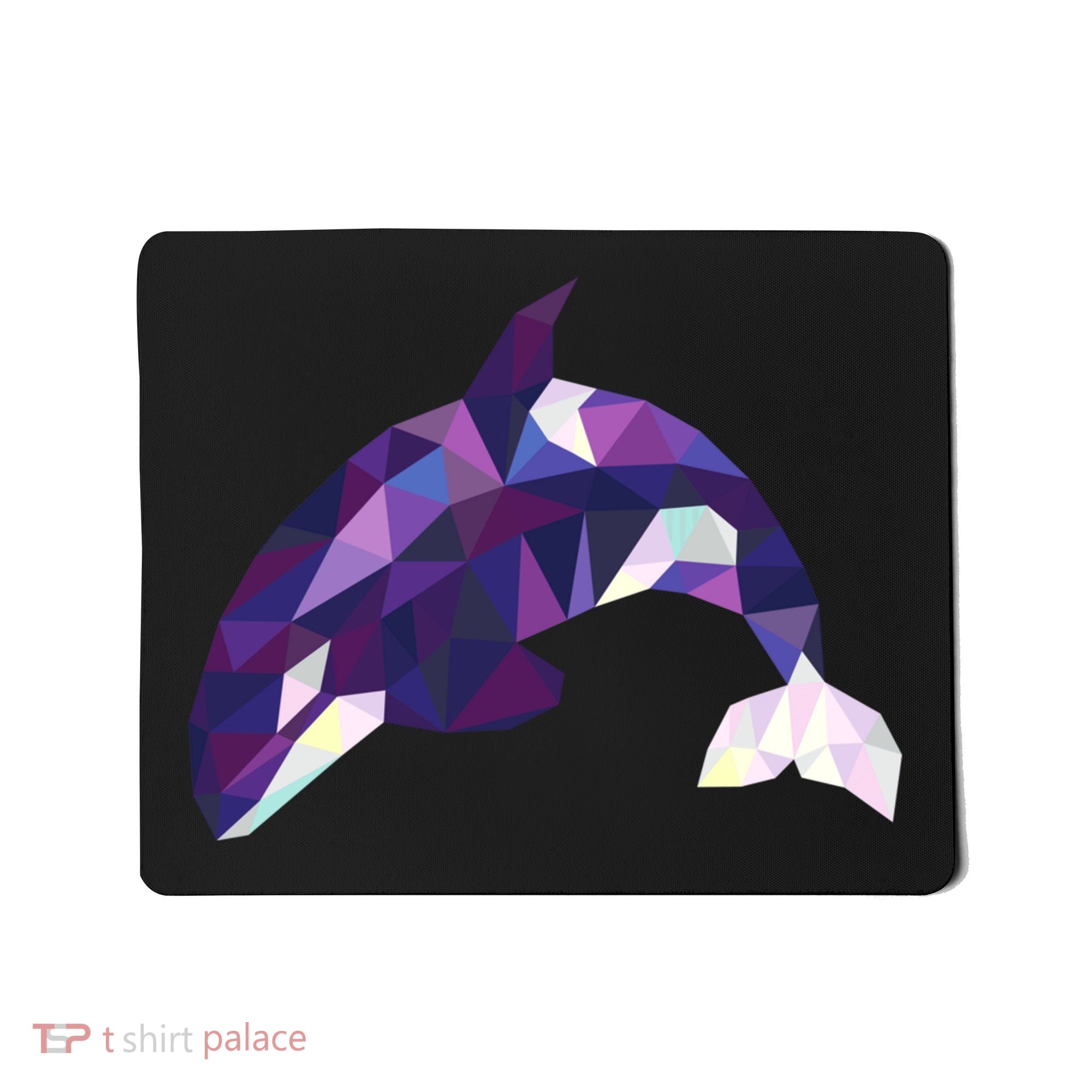 Cool Orca Killer Whale Geometric Art Wildlife Animal Lovers Mousepad