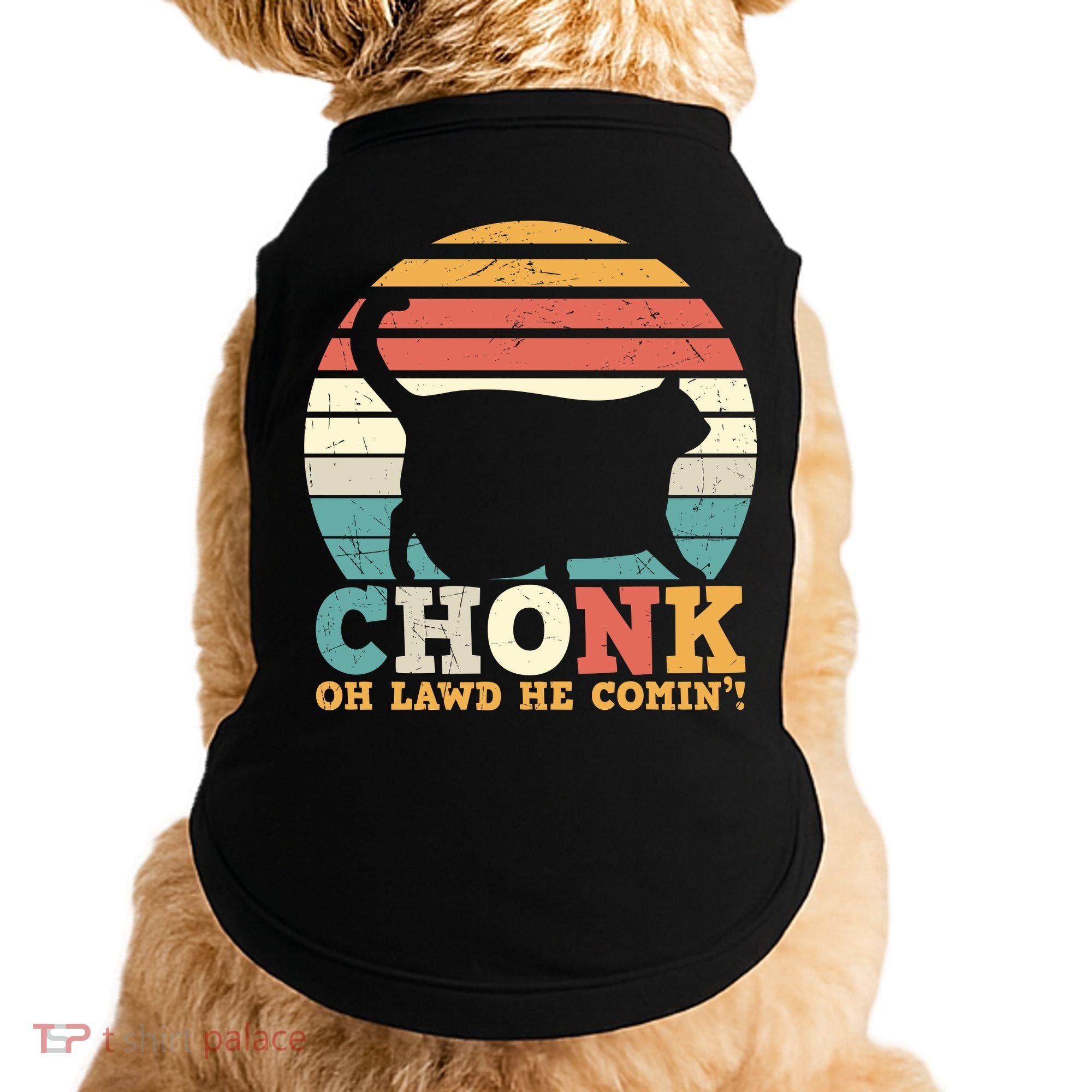 Chonk Oh Lawd He Comin' Cat Scale Meme Funny Cat Lover Cat Day Doggie Tank
