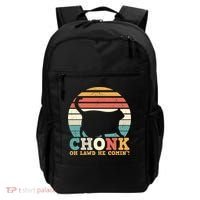 Chonk Oh Lawd He Comin' Cat Scale Meme Funny Cat Lover Cat Day Backpack thumb 0