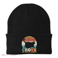 Chonk Oh Lawd He Comin' Cat Scale Meme Funny Cat Lover Cat Day Beanie thumb 0