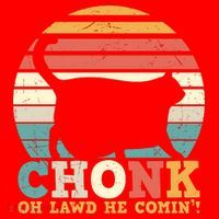 Chonk Oh Lawd He Comin' Cat Scale Meme Funny Cat Lover Cat Day Santa Hat thumb 1