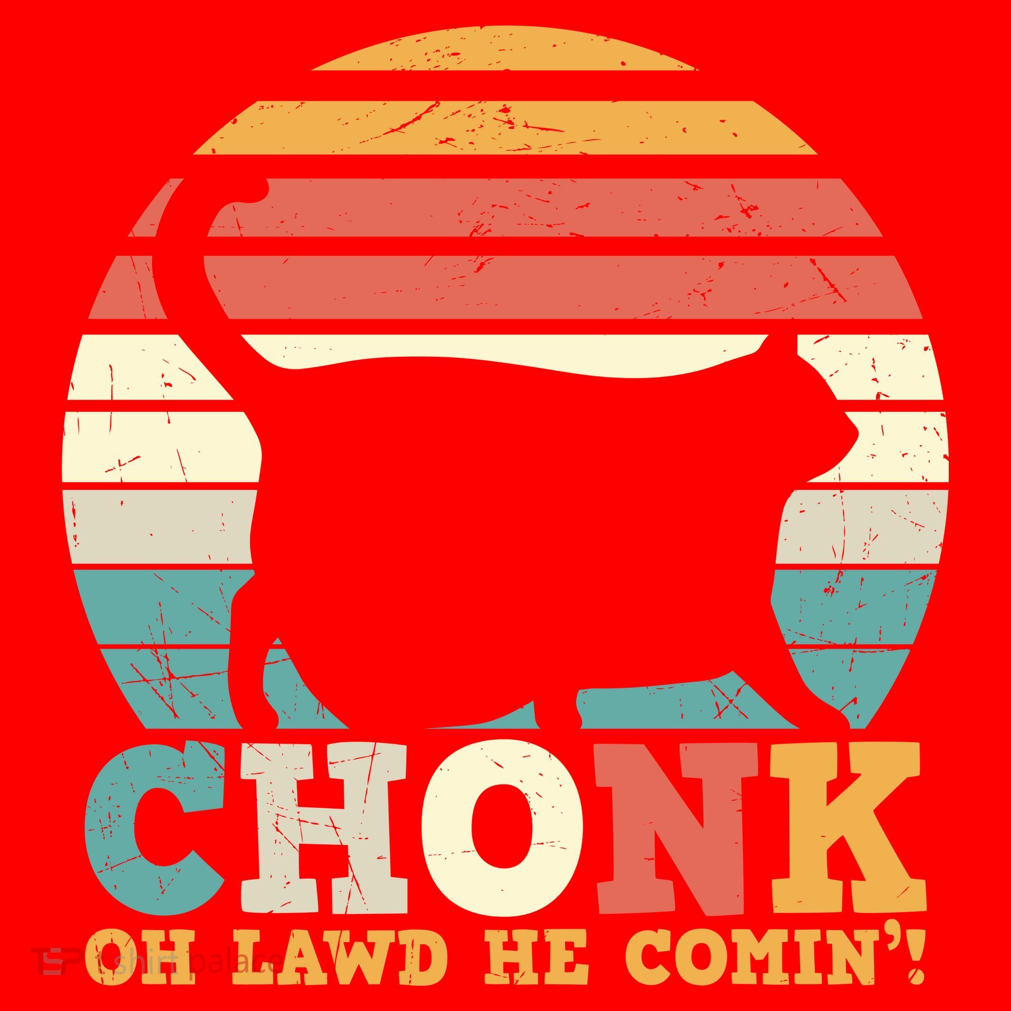 Chonk Oh Lawd He Comin' Cat Scale Meme Funny Cat Lover Cat Day Santa Hat