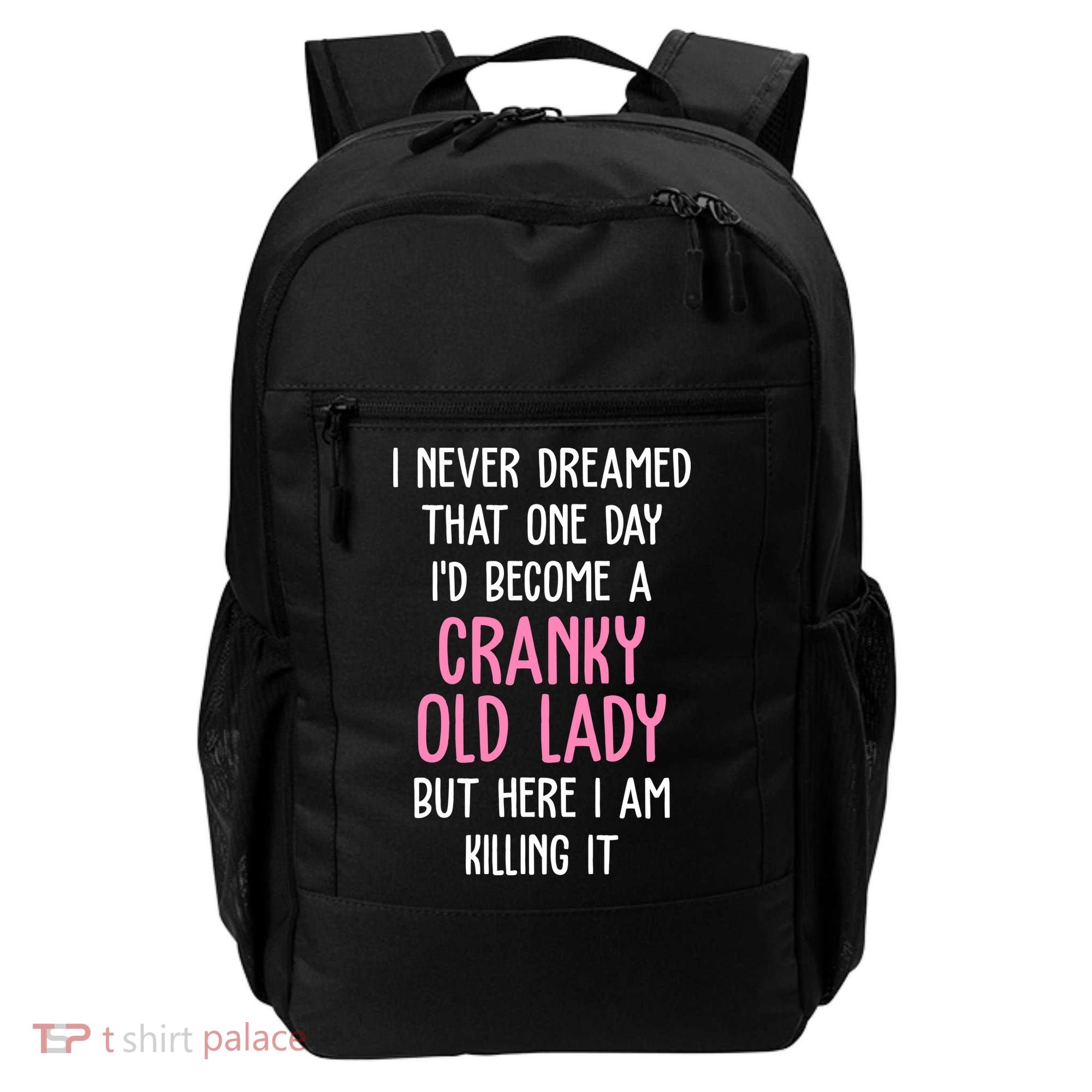 Cranky Old Lady Funny Backpack